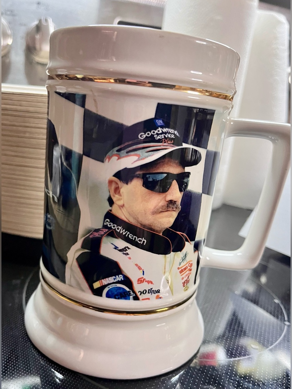 Dale Earnhardt Sr #3 Goodwrench 2000 Walter Acer Ceramic Beer Stein Mug VTG